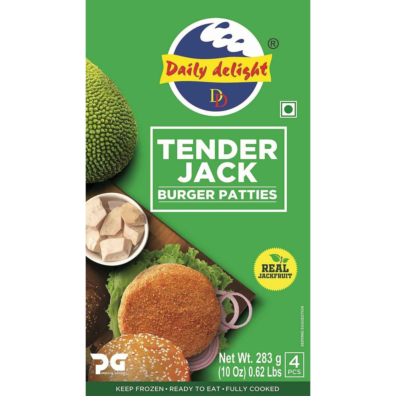 DAILY DELIGHT VEGETABLE BURGER 0.62 LBS