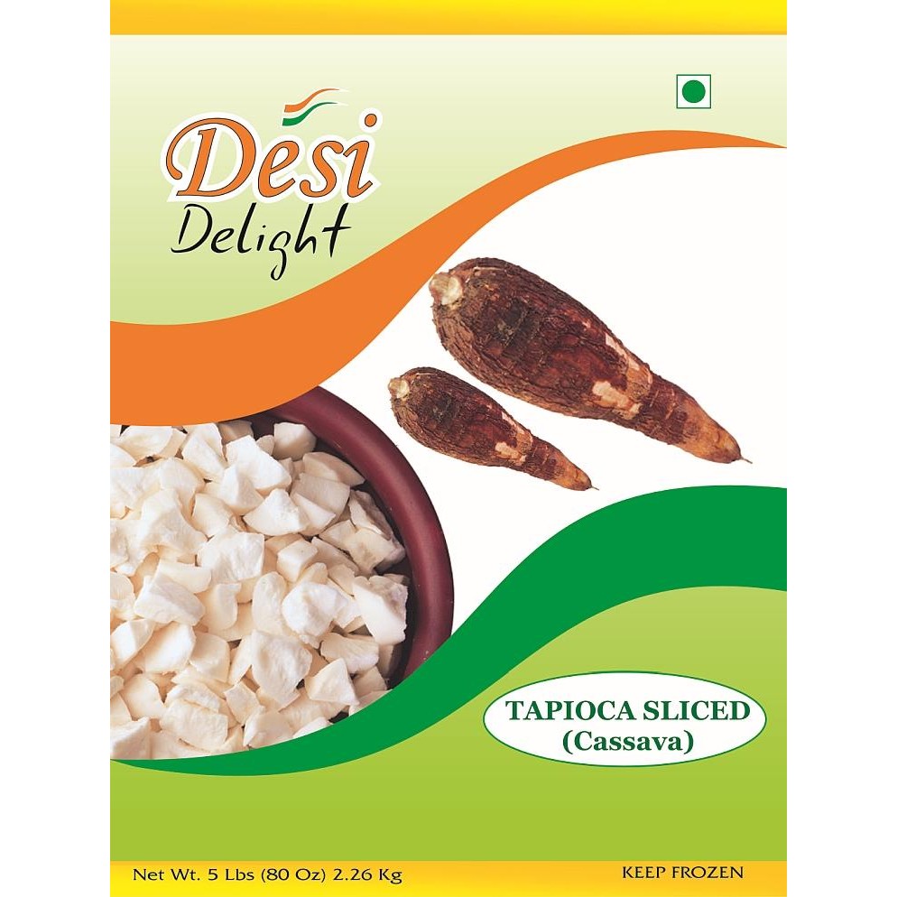 DESI DELIGHT TAPIOCA SLICED (CASSAVA) 80 OZ