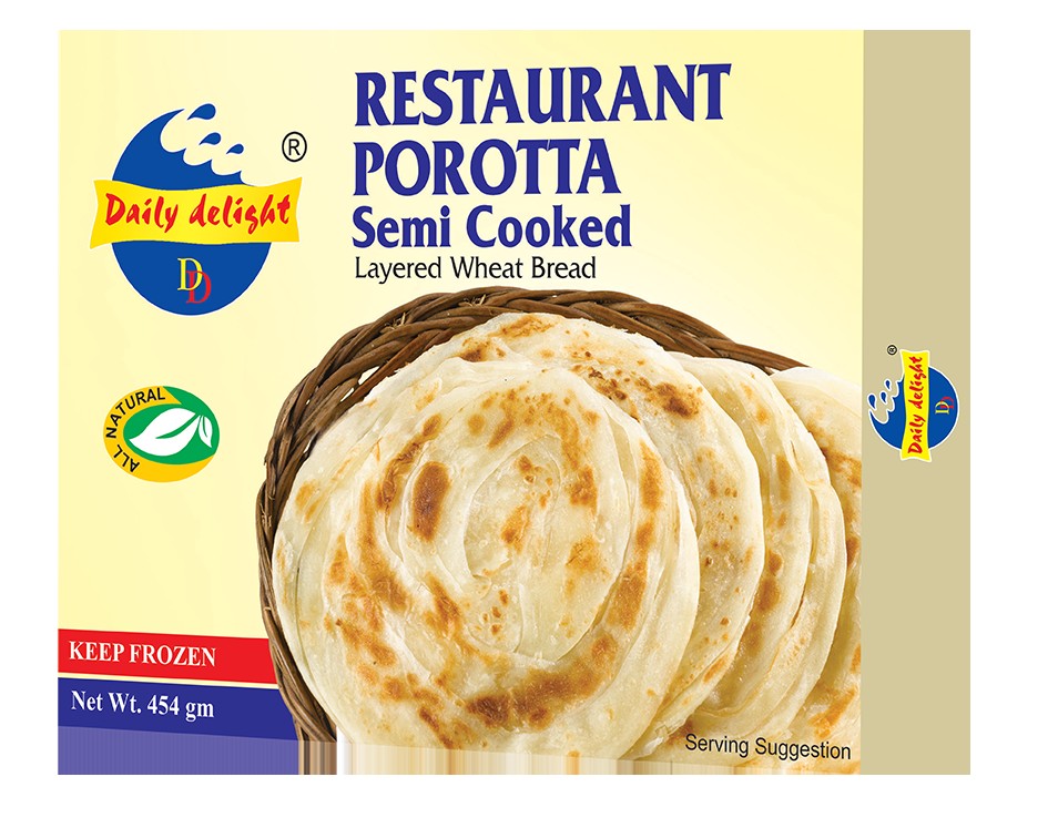 Resta Porotha Semi Cooked 454 GM