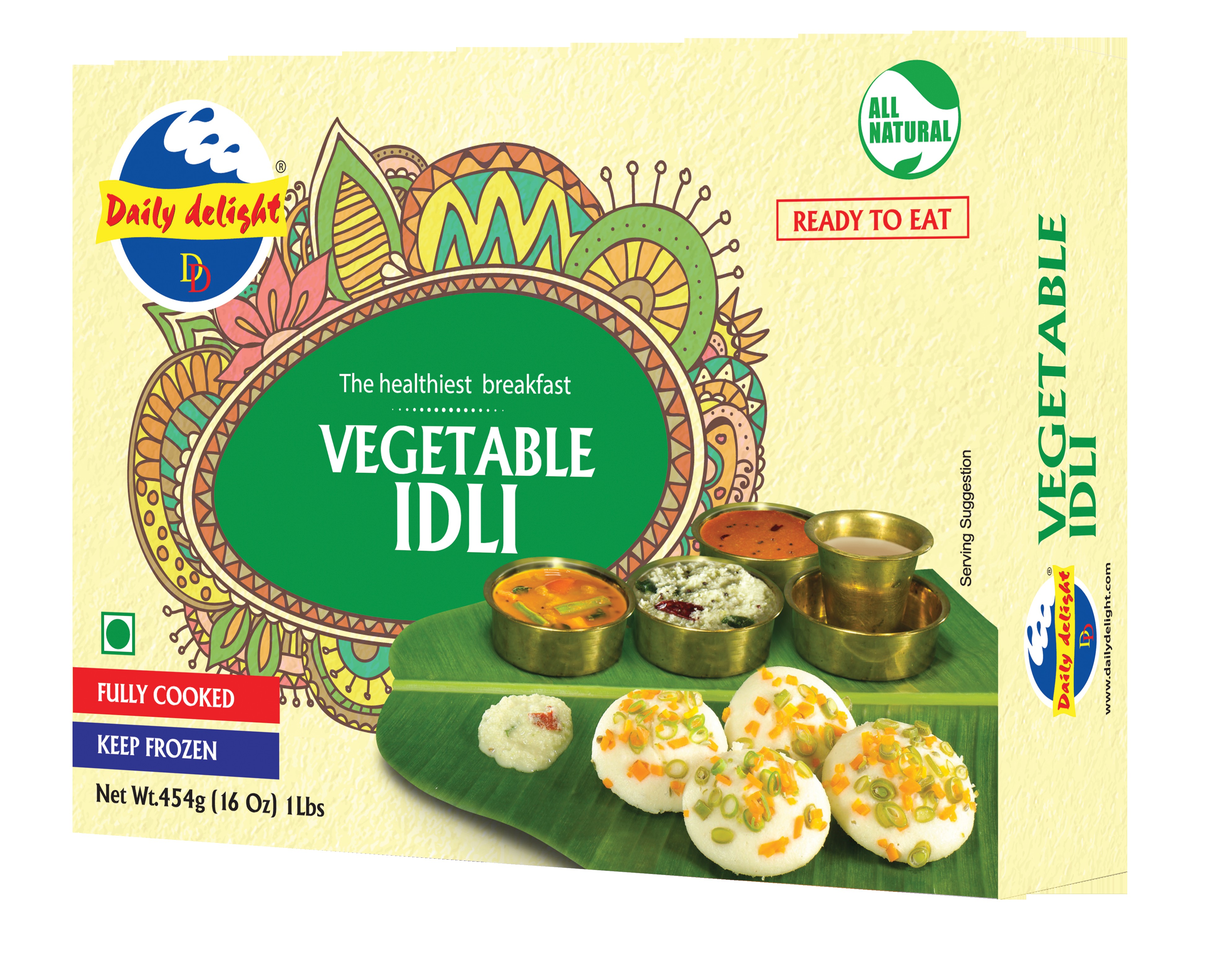 DAILY DELIGHT VEGETABLE IDLI 454 GM