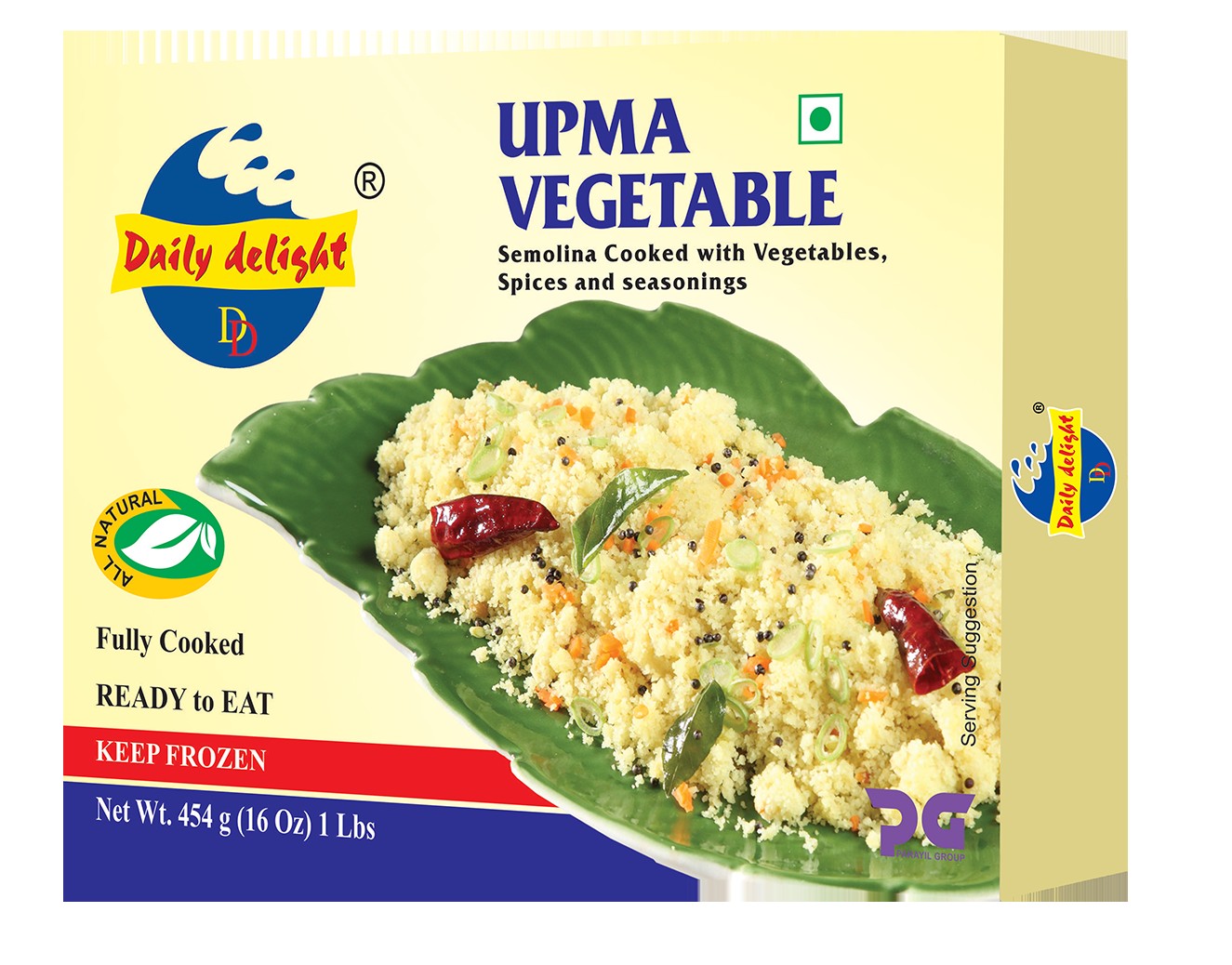 DAILY DELIGHT UPMA VEGETABLE 1 LBS