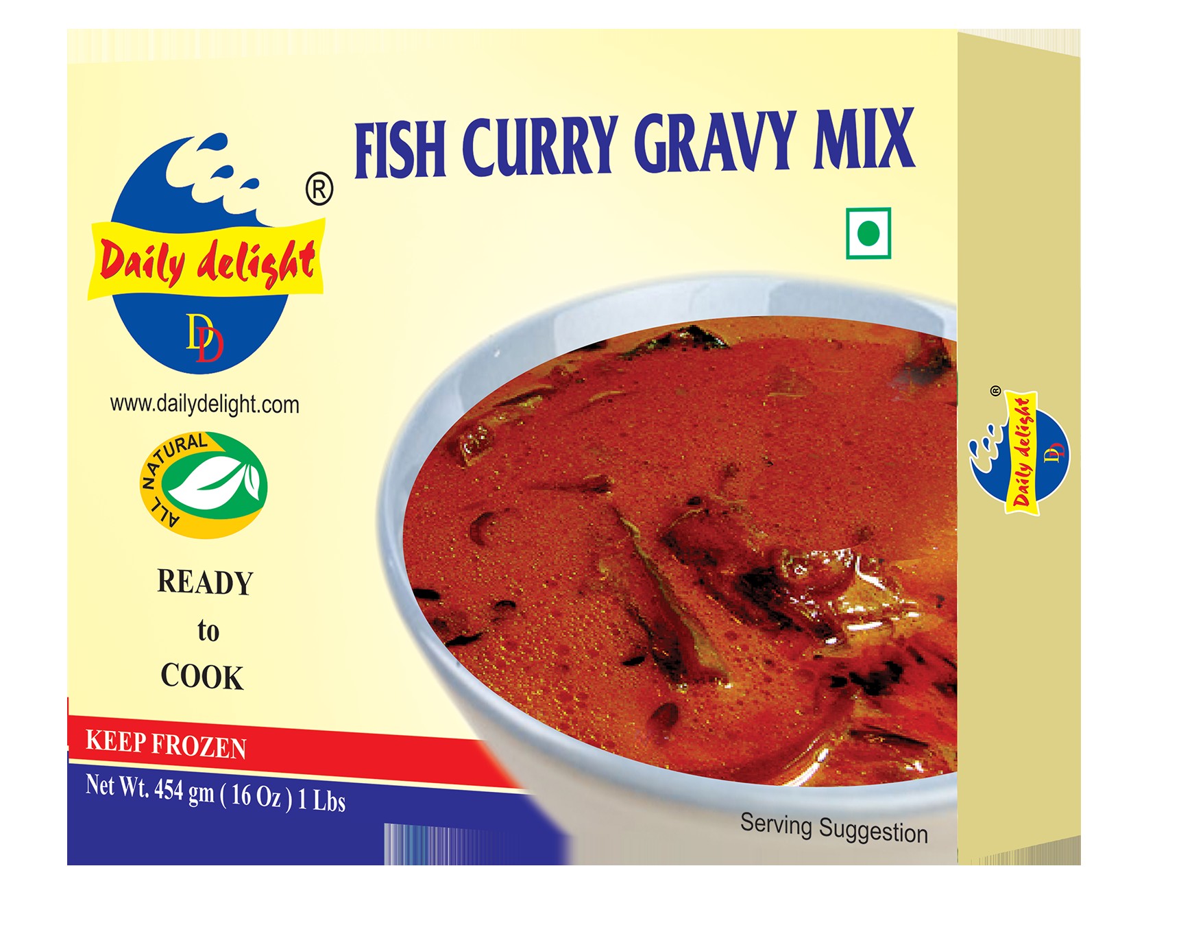 D L FISH CURRY GRAVY MIX 454 GM