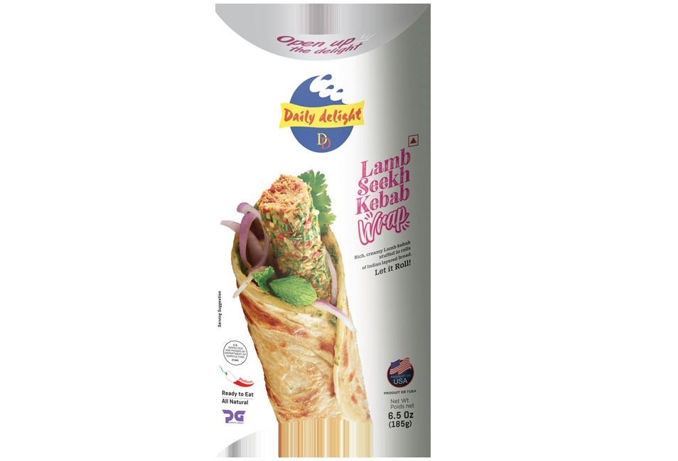 DD FRZ WRAP LAMB SEEKH K 185 GM