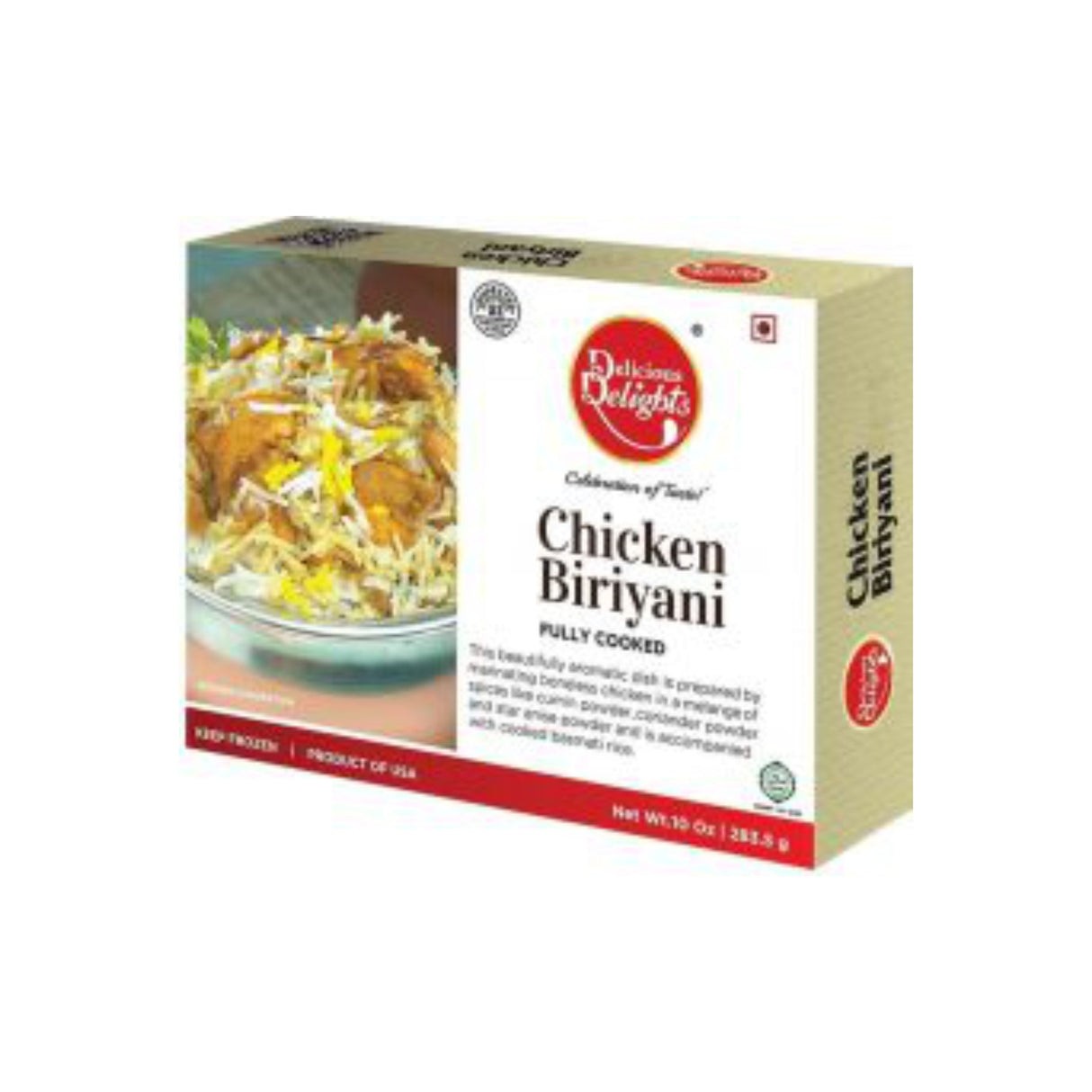 DELICIOUS DELIGHT CHICKEN BIRIYANI 283.5 GM