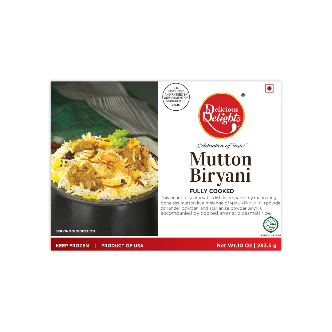 DELICIOUS DELIGHT MUTTON BIRYANI 283.5 GM