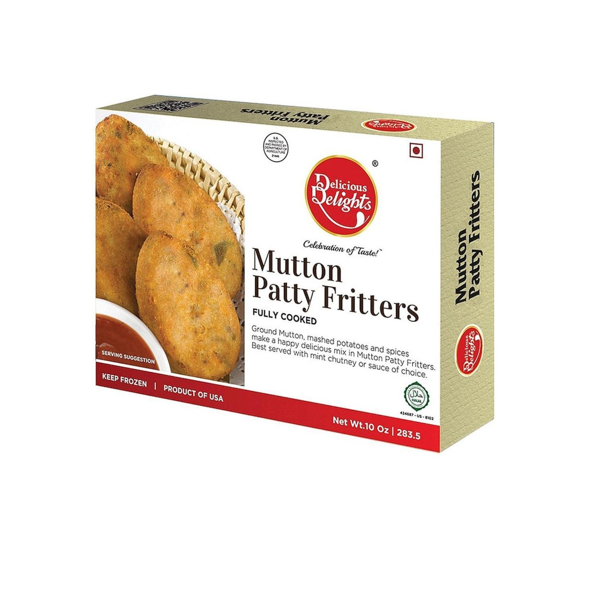 DD MUTTON PATTY FRITTERS 0.63 Lbs