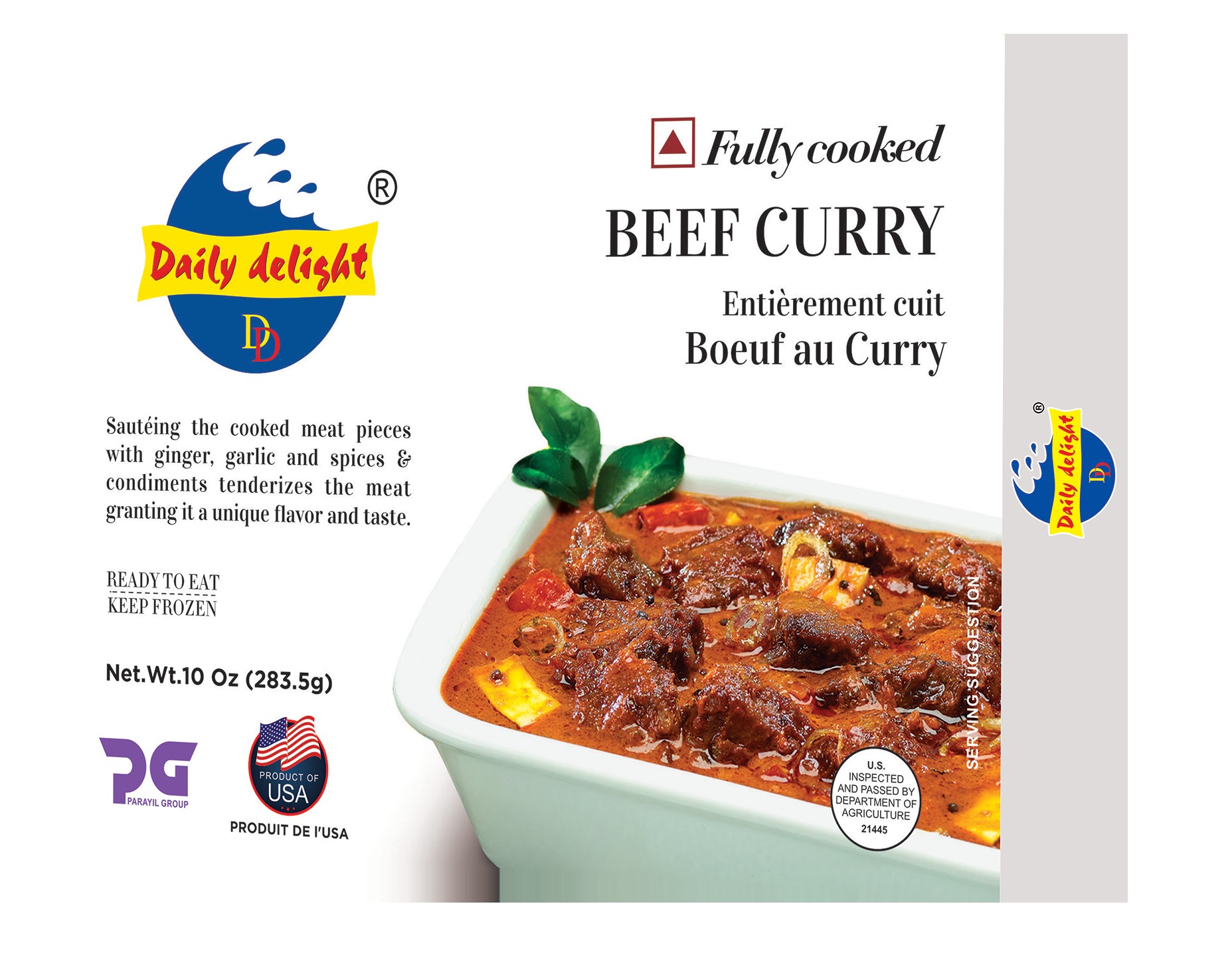 Daily Delight Beef Curry 10 OZ