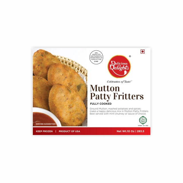 DAILY DELIGHT MUTTON PATTY FRITERS 283.5 GM