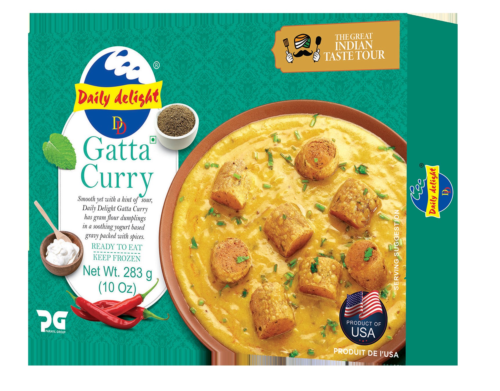 DD FRZ GATTA CURRY 10 OZ