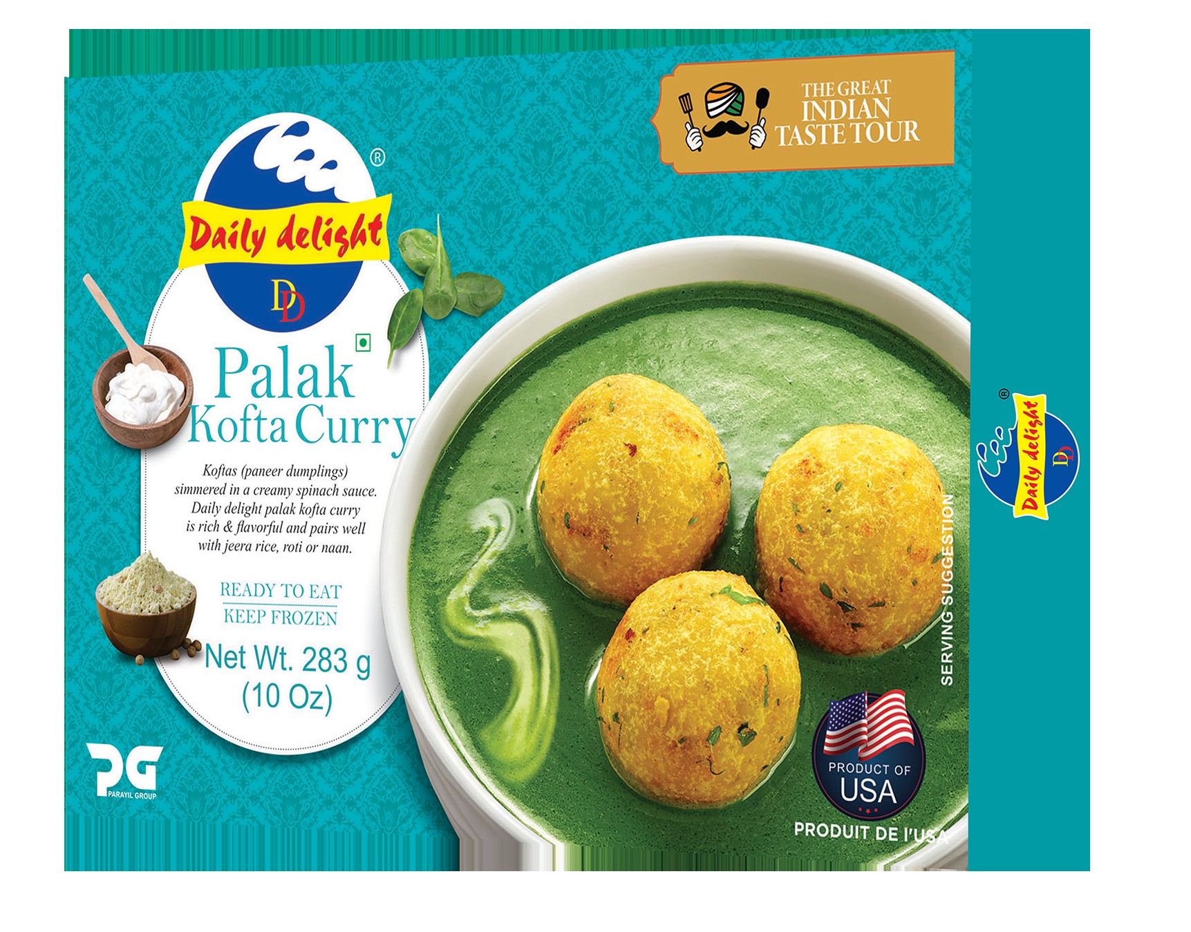 DD FRZ PALAK KOFTA CURRY 10 OZ