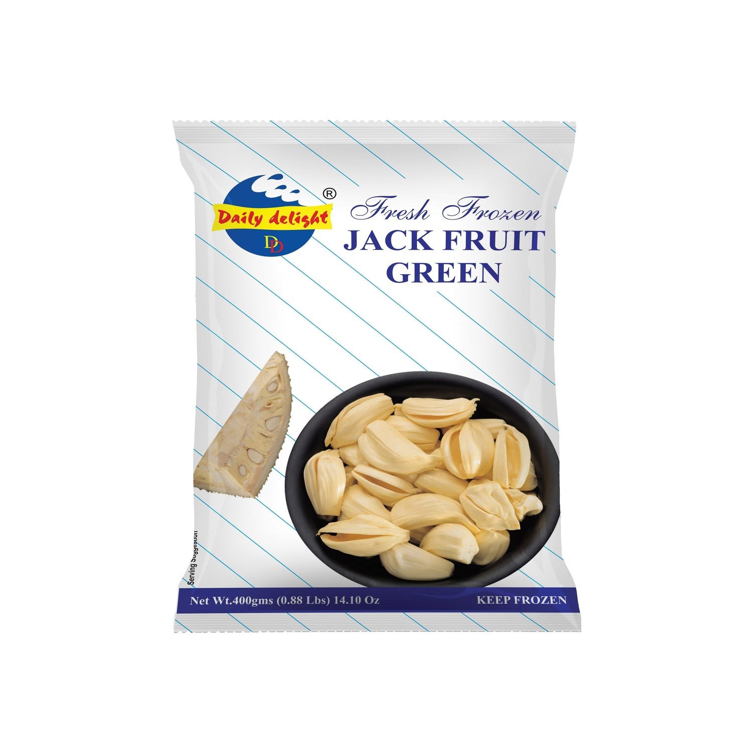 Daily Delight Frozen Green Jack Fruit 400 GM