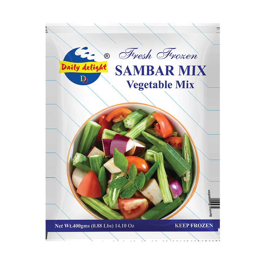 DAILY DELIGHT SAMBAR MIX FROZEN 400 GM