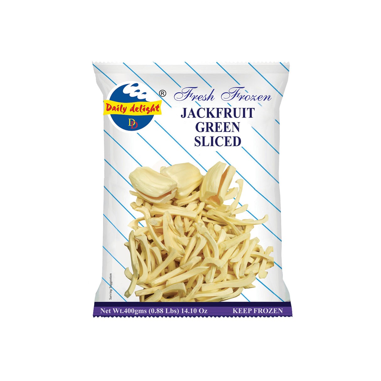 DAILY DELIGHT JACKFRUIT GREEN SLICED 400 GM