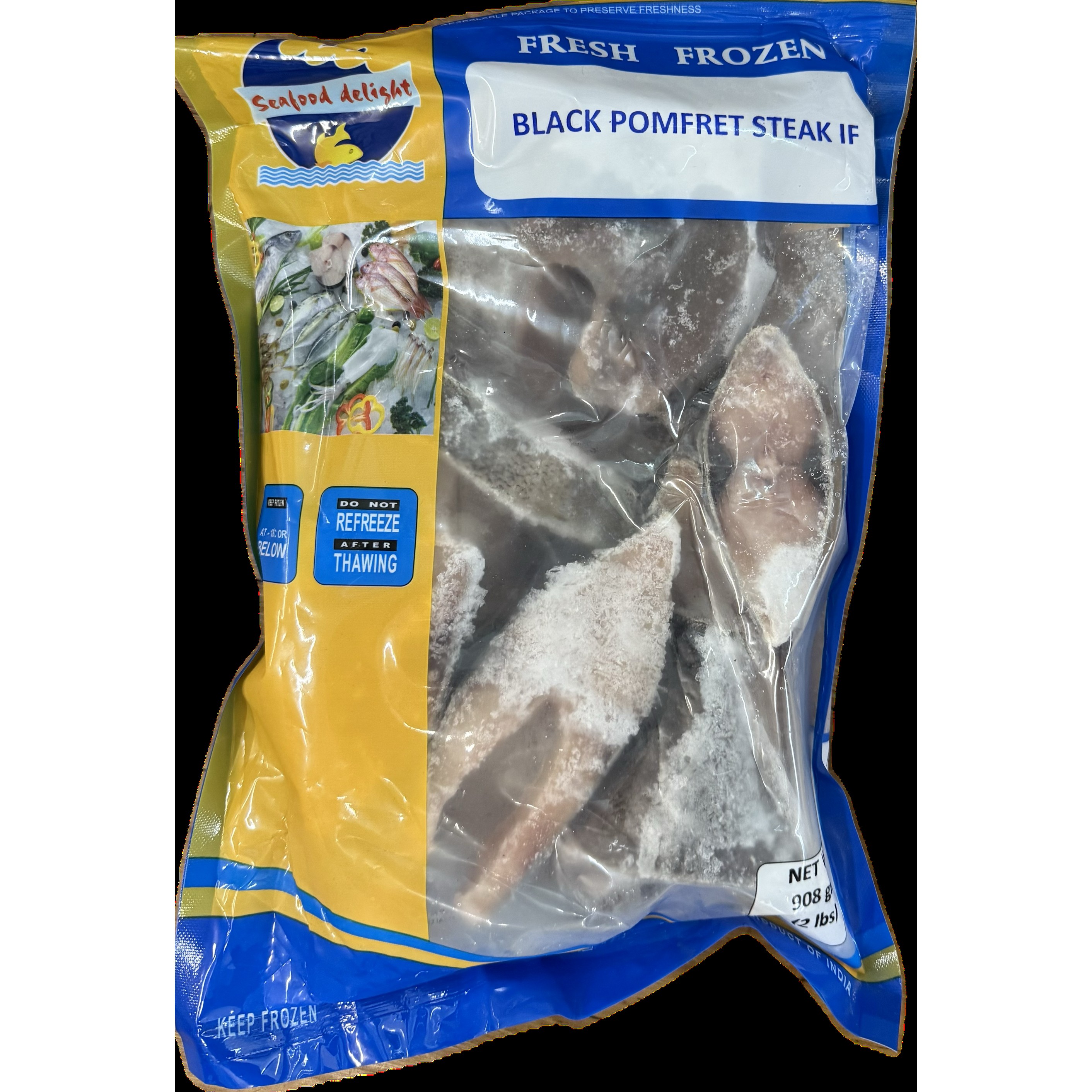 SD Black Pomfret Steak 2 LBS