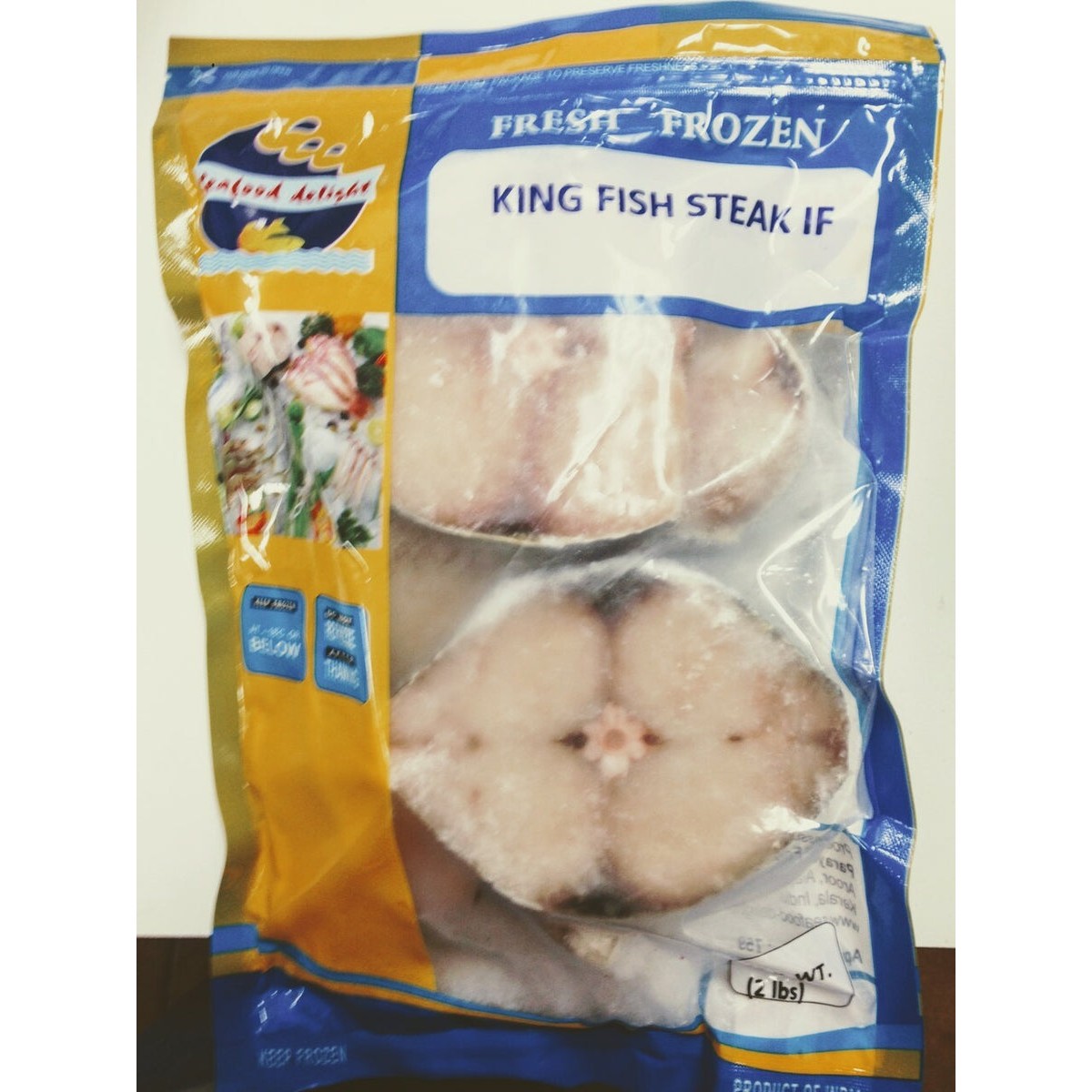 SEAFOOD DELIGHT KING FISH STEAK 2 LBS
