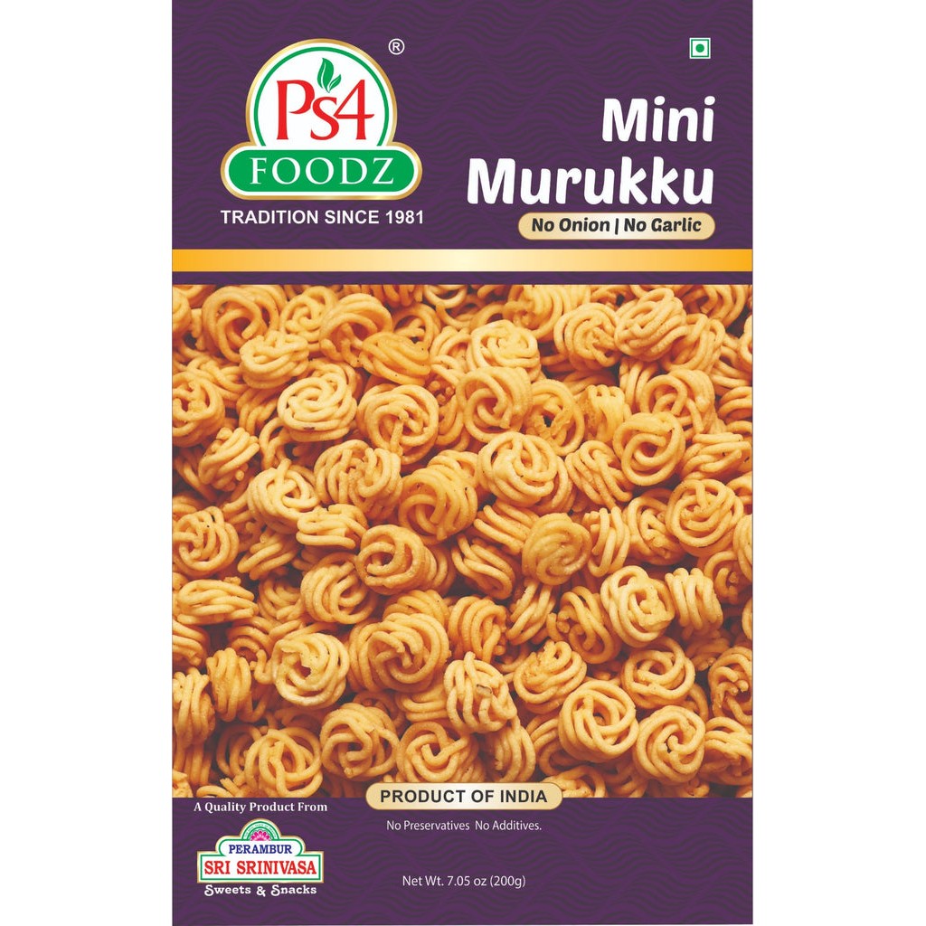 MINI MURUKKU PS4 FOODZ 200 GM