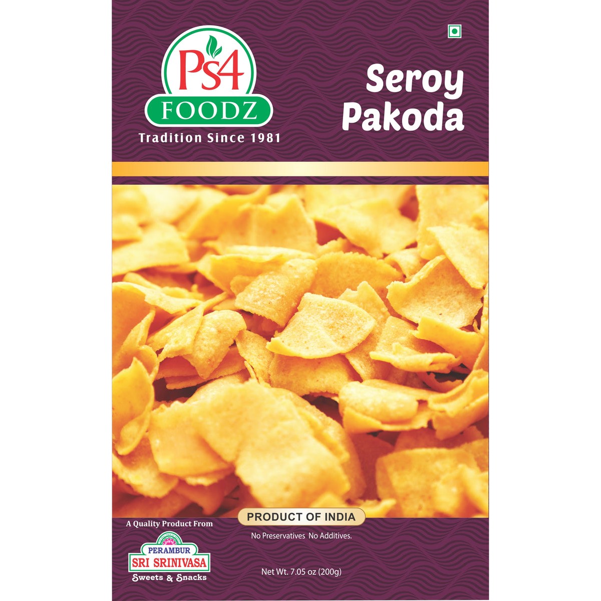 SEROY PAKODA PS4 FOODZ 200 GM