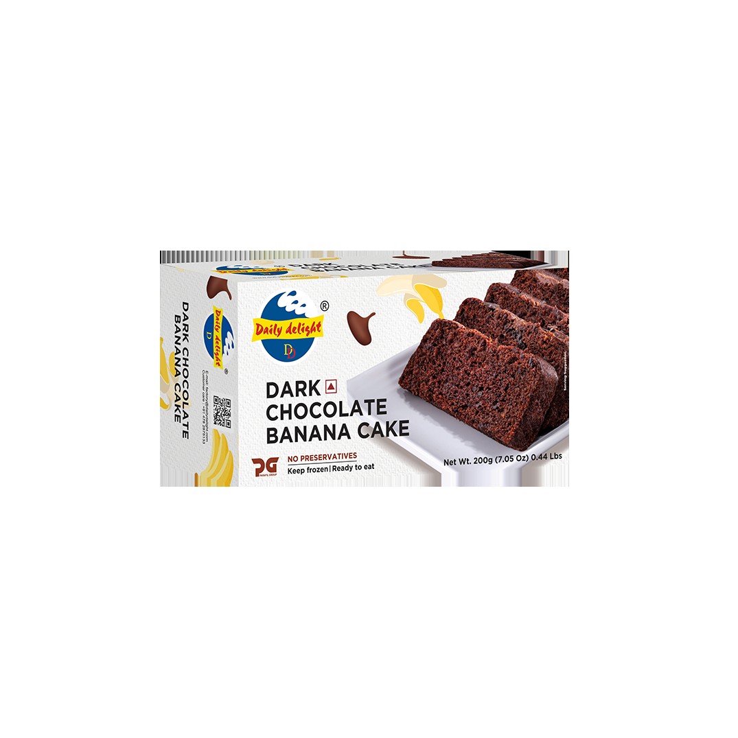 DARK CHOCOLATE BANANA CAKE DAILY DELIGHT 200 GM
