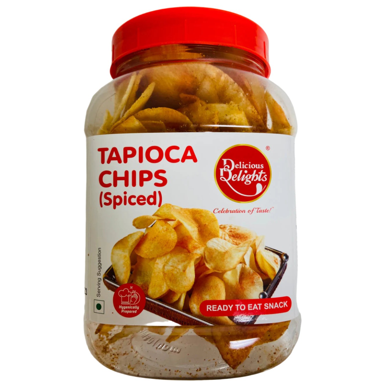 DELICIOUS DELIGHT TAPIOCA CHIPS SPICED 150 GM