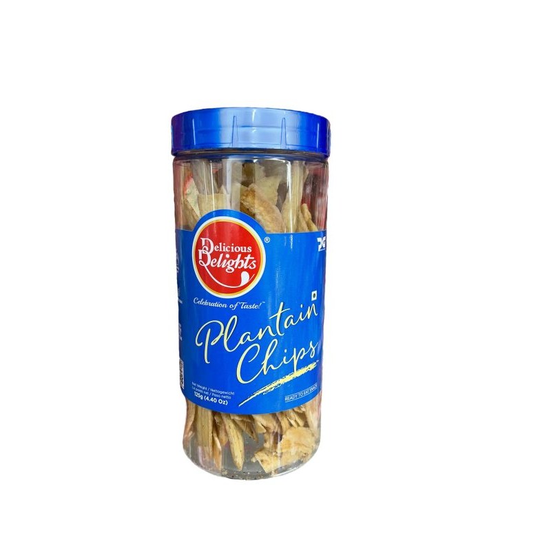 DELICIOUS DELIGHTS PLANTAIN CHIPS 125 GM