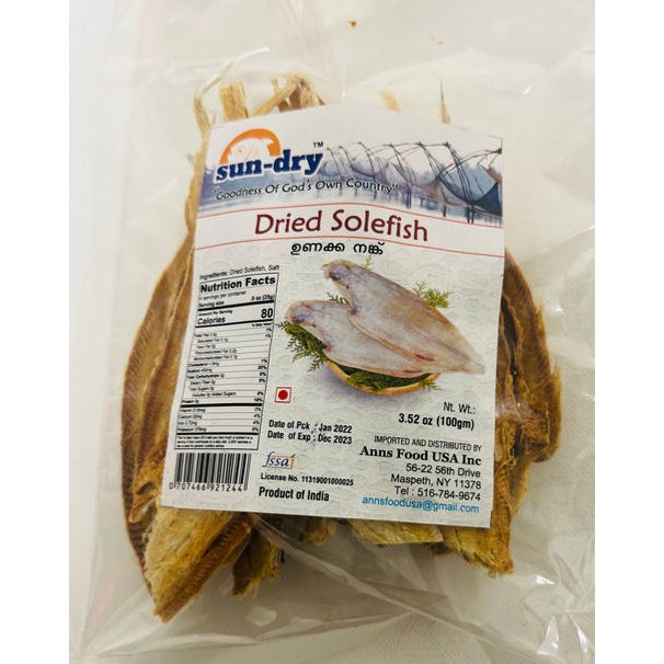 SD Dry Sole Fish 100 GM