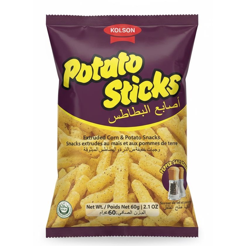 KOLSON POTATO STICKS 60 GM