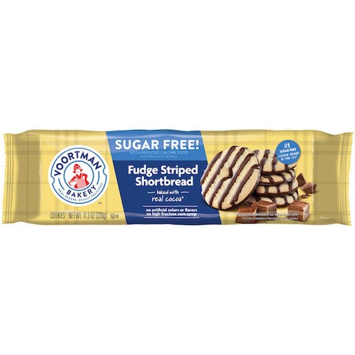 VOORTMAN SGR FREE FUDGE STRIPE SHORT     11.3 OZ