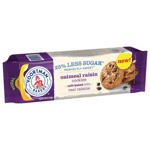 VOORTMAN OATMEAL RAISIN 8.04 OZ