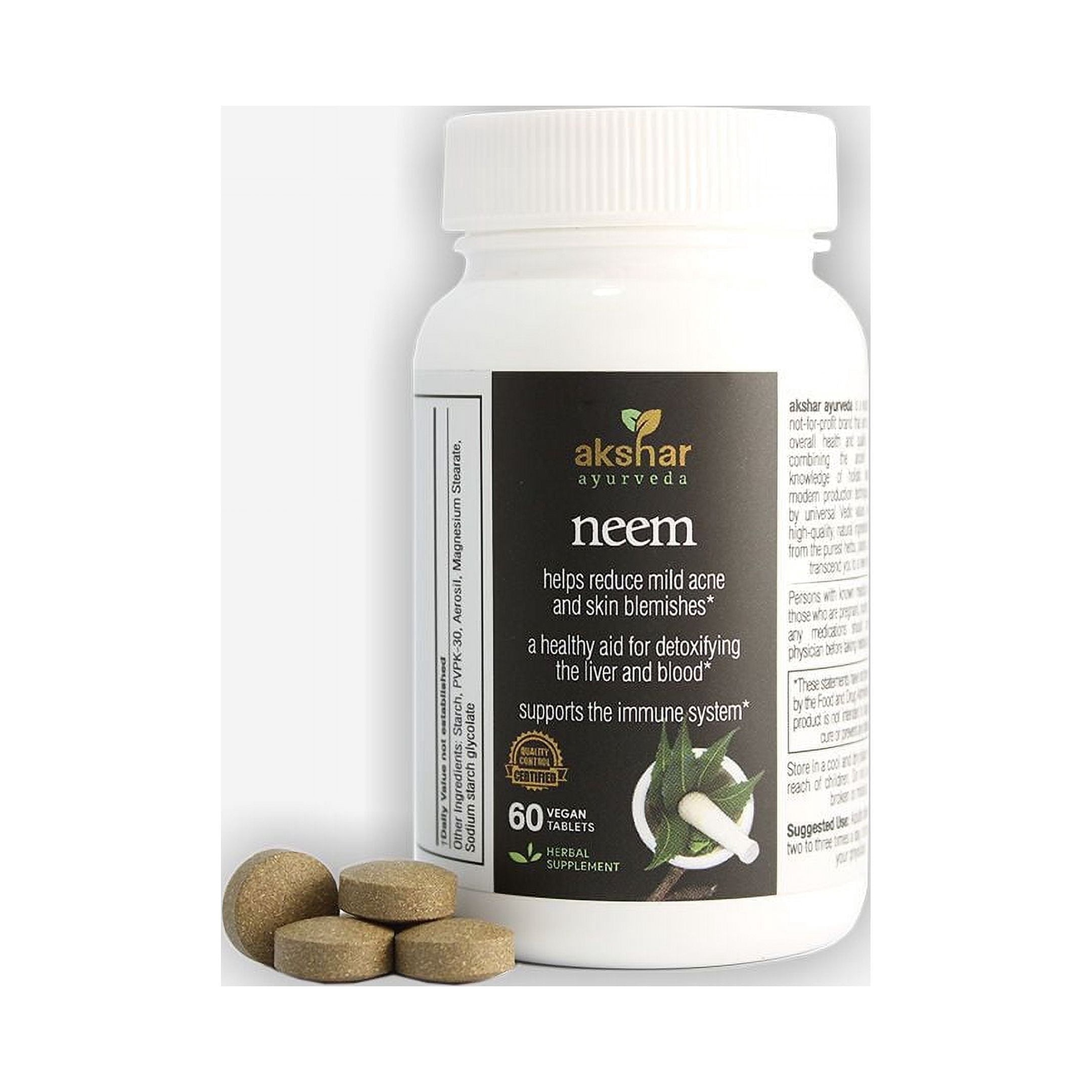 AKSHAR AYURVEDA NEEM 60 PCS