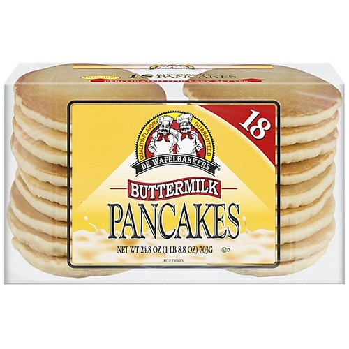 DE WAFLEBAKKERS BTRMLK PANCAKES 18 COUNT