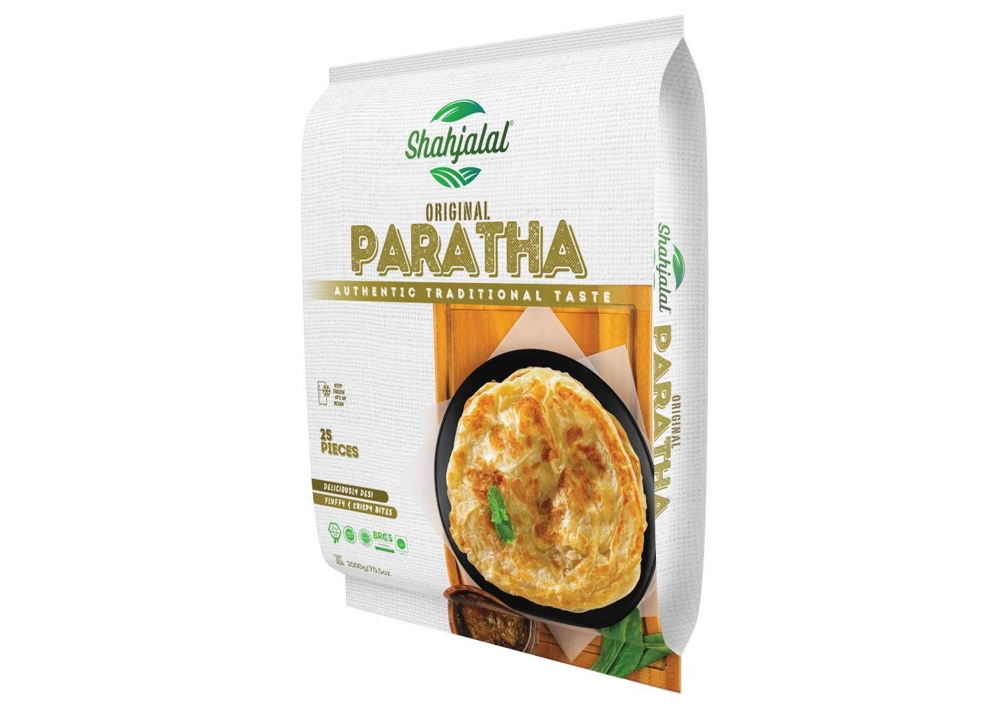 SHAHJALAL PLAIN PARATHA 25 PCS PK 2000 GM