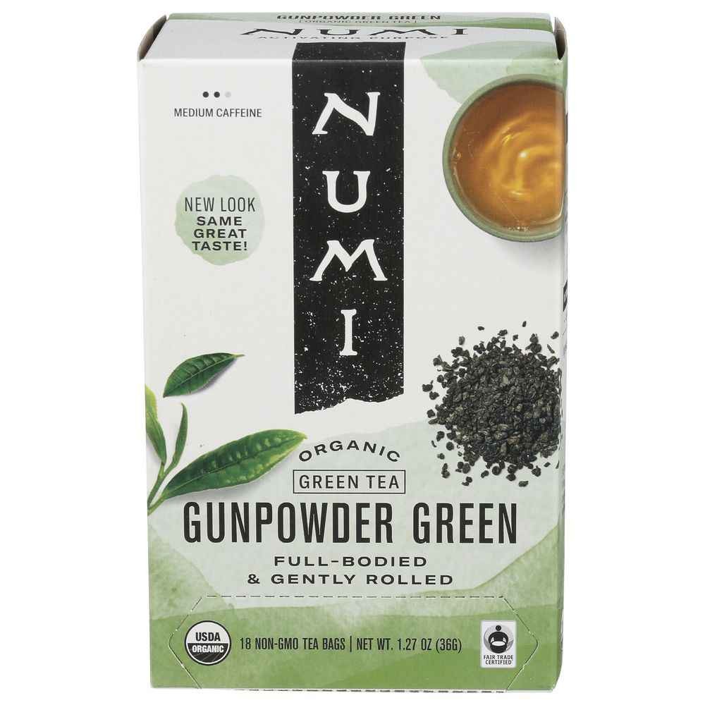 NUMI GUNPOWDER GREEN ORG. 18 Each