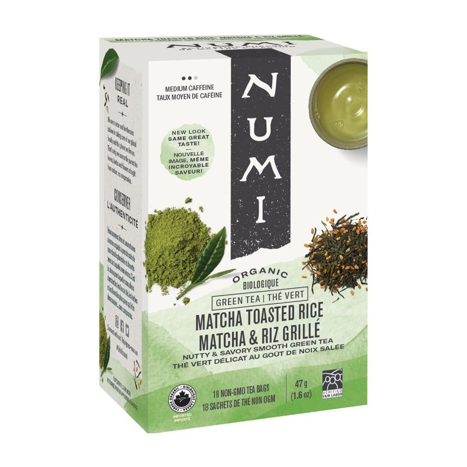 NUMI MATCHA TOSTED RICE 18 Each