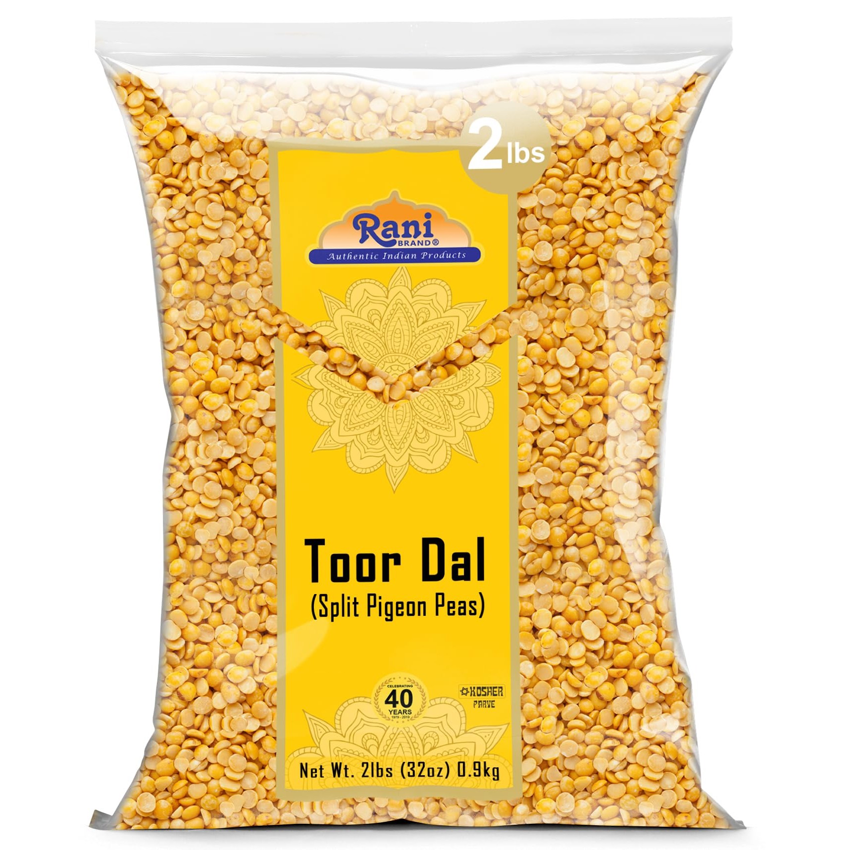 Rani Toor Dal Plain 2 LBS