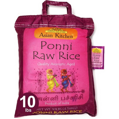 Asian Kitchen Ponni Raw Rice 10 LBS