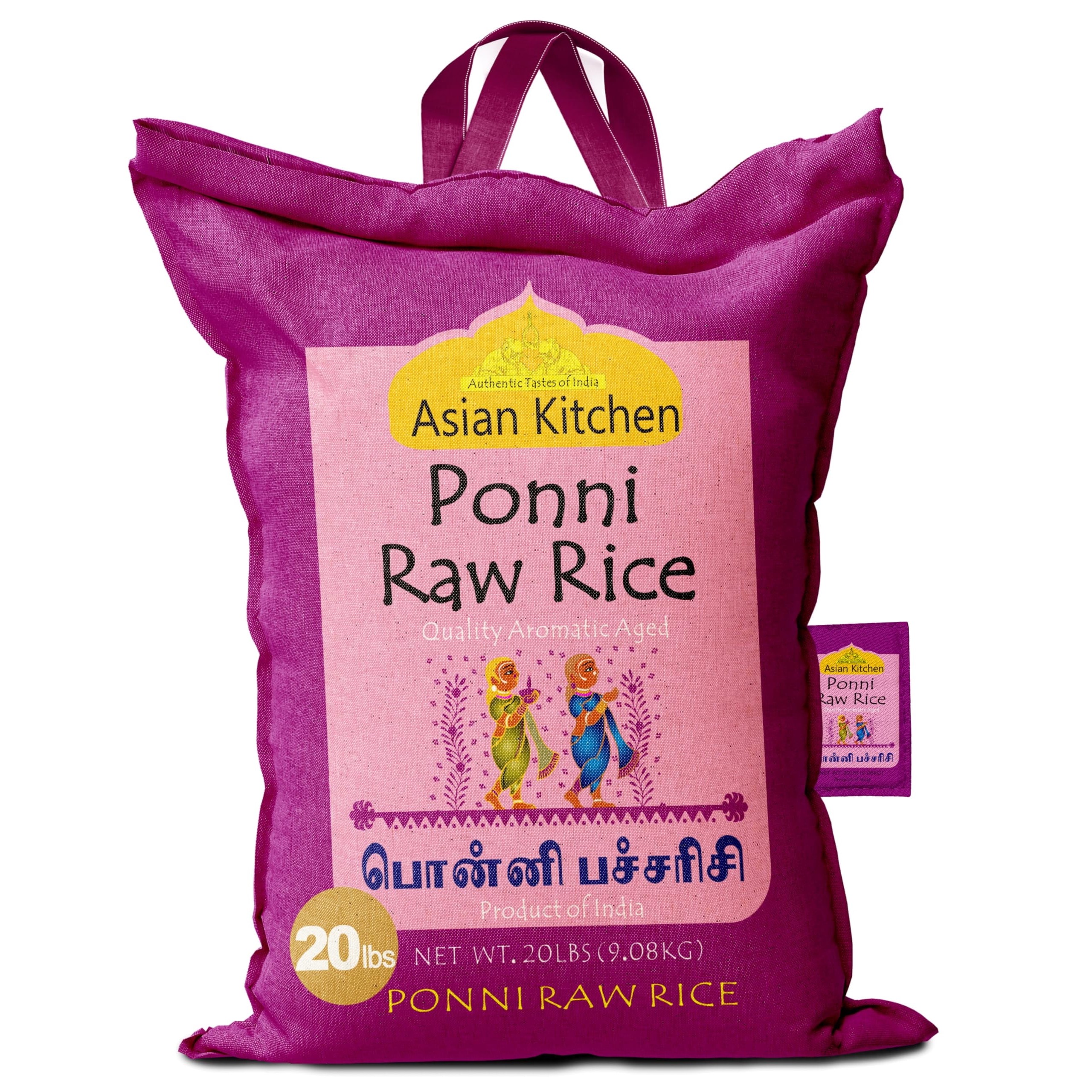 Asian Kitchen Ponni Raw 20 LBS