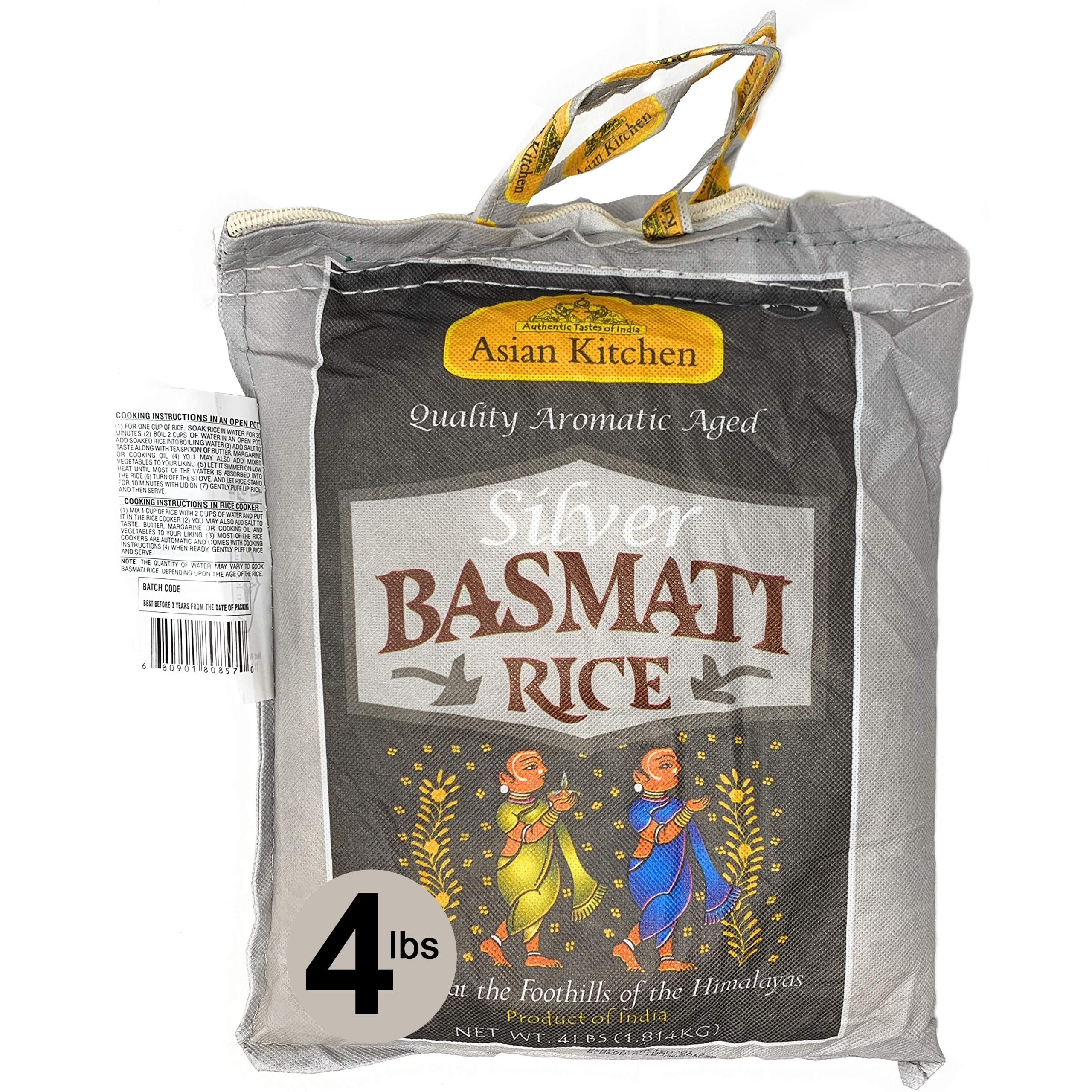 A K Silver Basmati Rice 4 LBS
