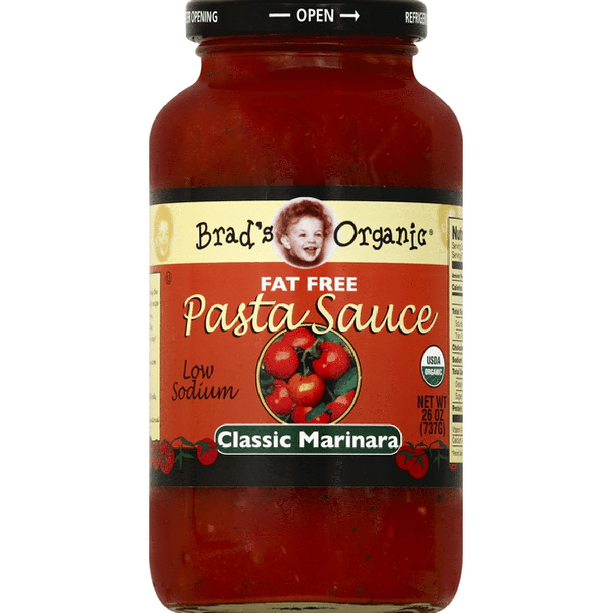 Brad's Organic Marinara Pasta Sauce 26 OZ