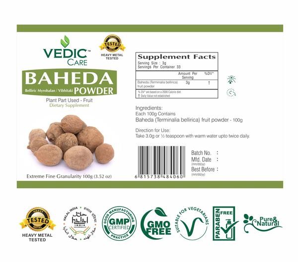 VEDIC BAHEDA POWDER 100 GM