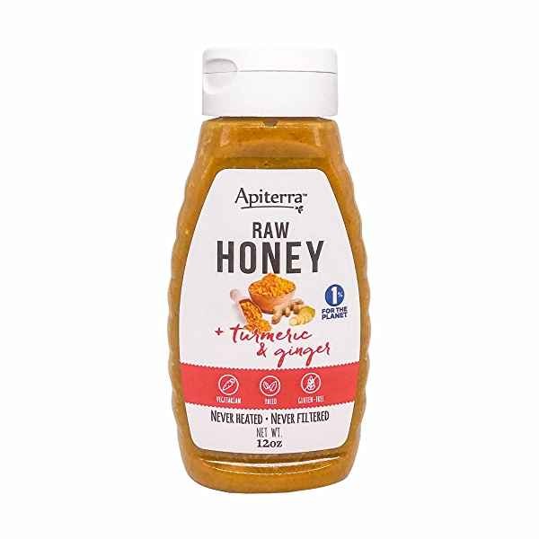 APITERRA RAW HONEY TURMERIC AND GINGER 0.75 Lbs