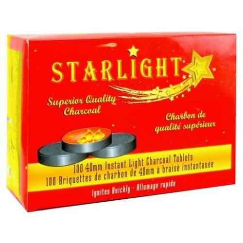 STARLIGHT CARBON CHARCOAL 100 40MM 1 Each