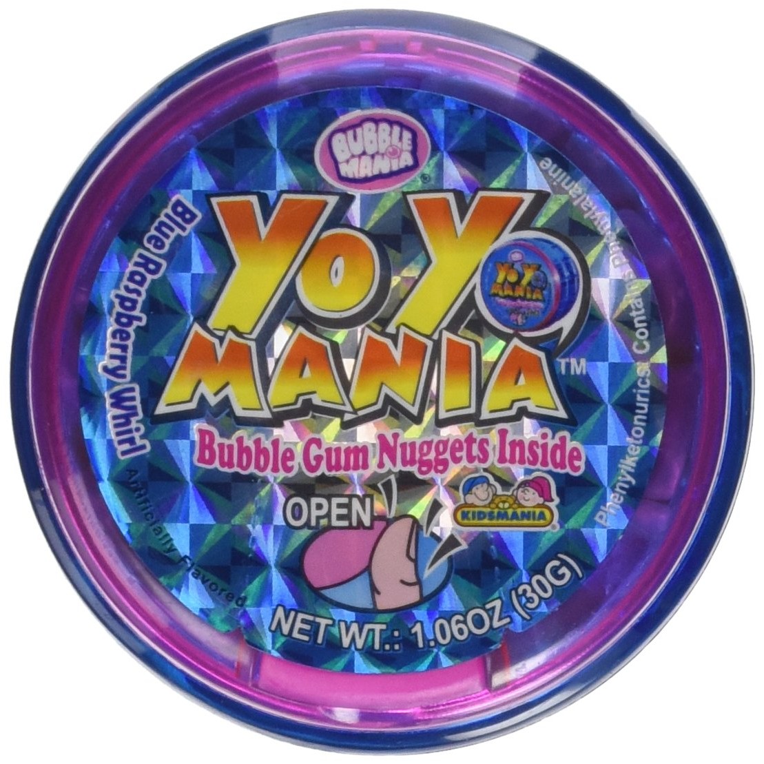 YOYO MANIA BUBBLE GUM NUGGETS INSIDE 30 GM