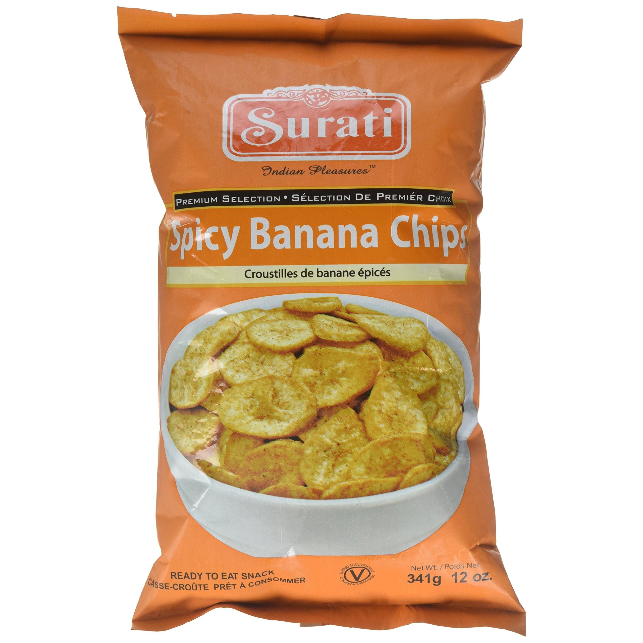 SURATI SPICY BANANA CHIPS 12 OZ