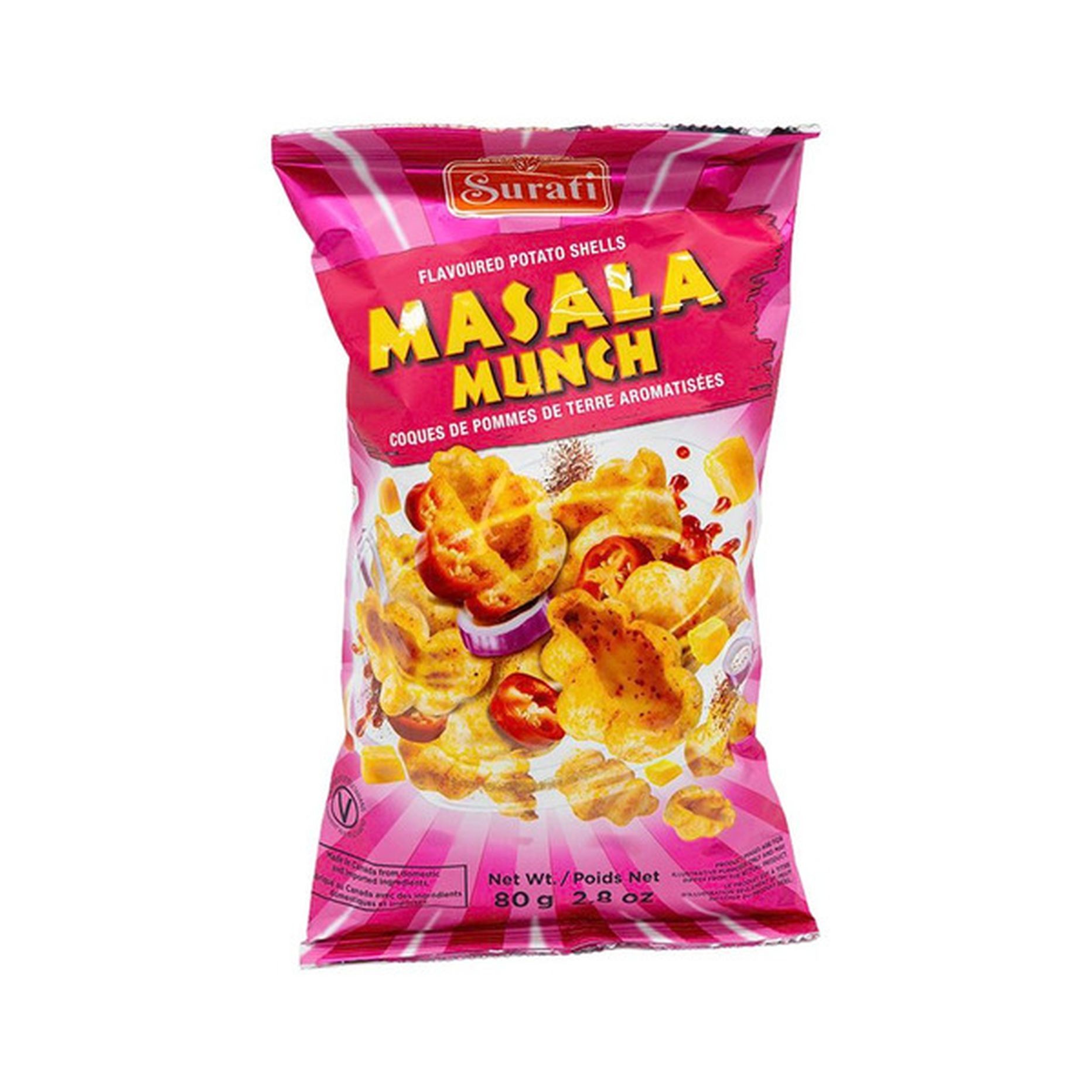 SURATI MASALA MUNCH SHELLS 2.8 OZ