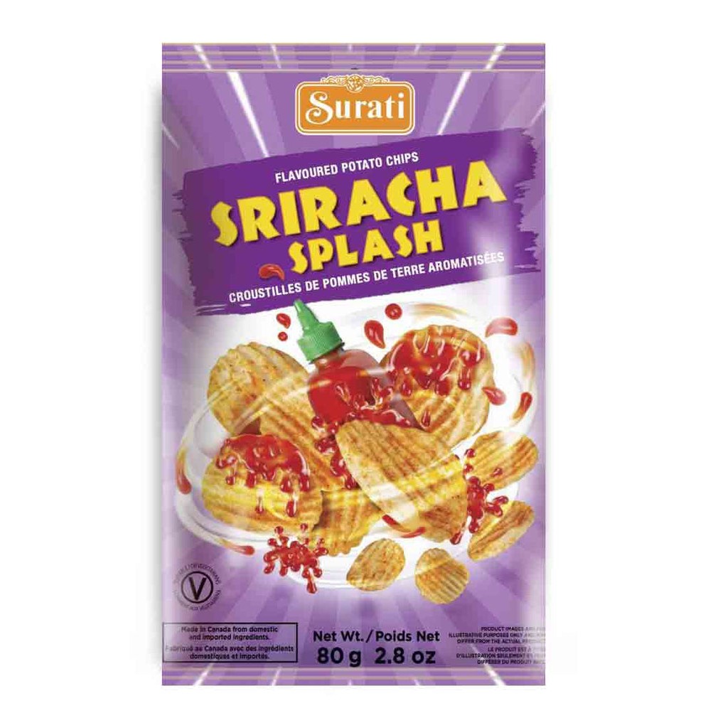 SURATI SRIRACHA SPLASH CHIPS 2.8 OZ