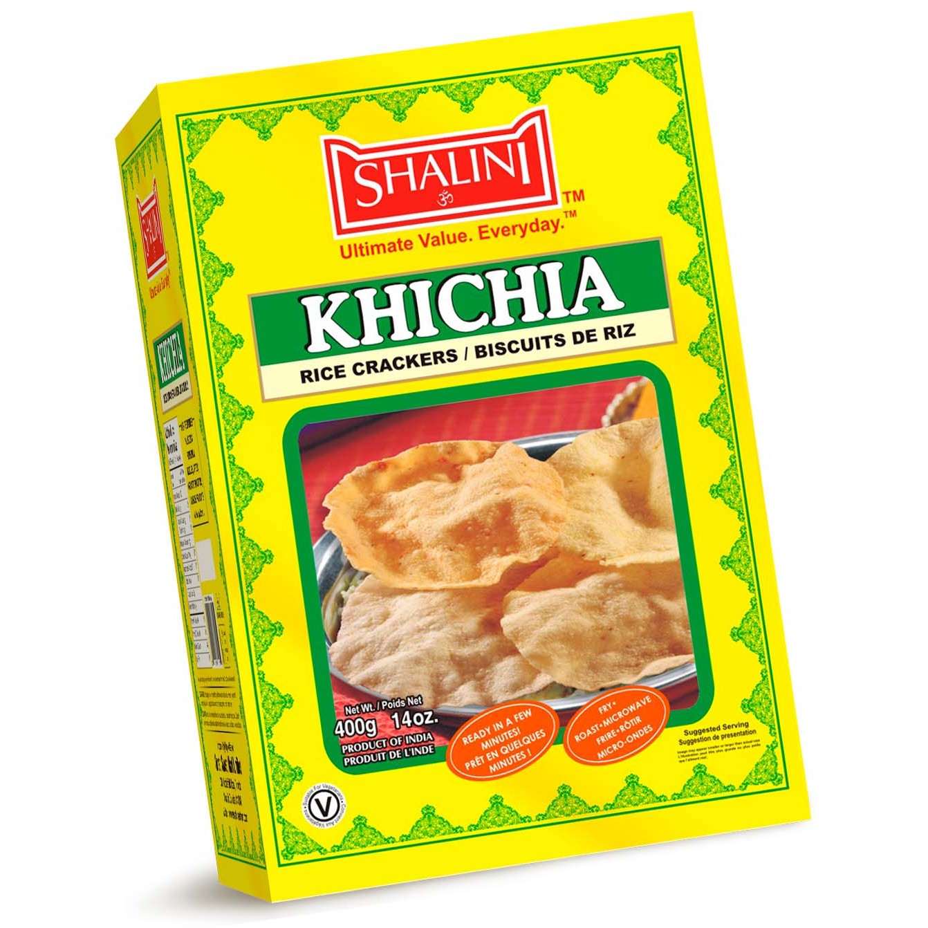 SHALINI RICE KHICHIA PAPAD  400 GM