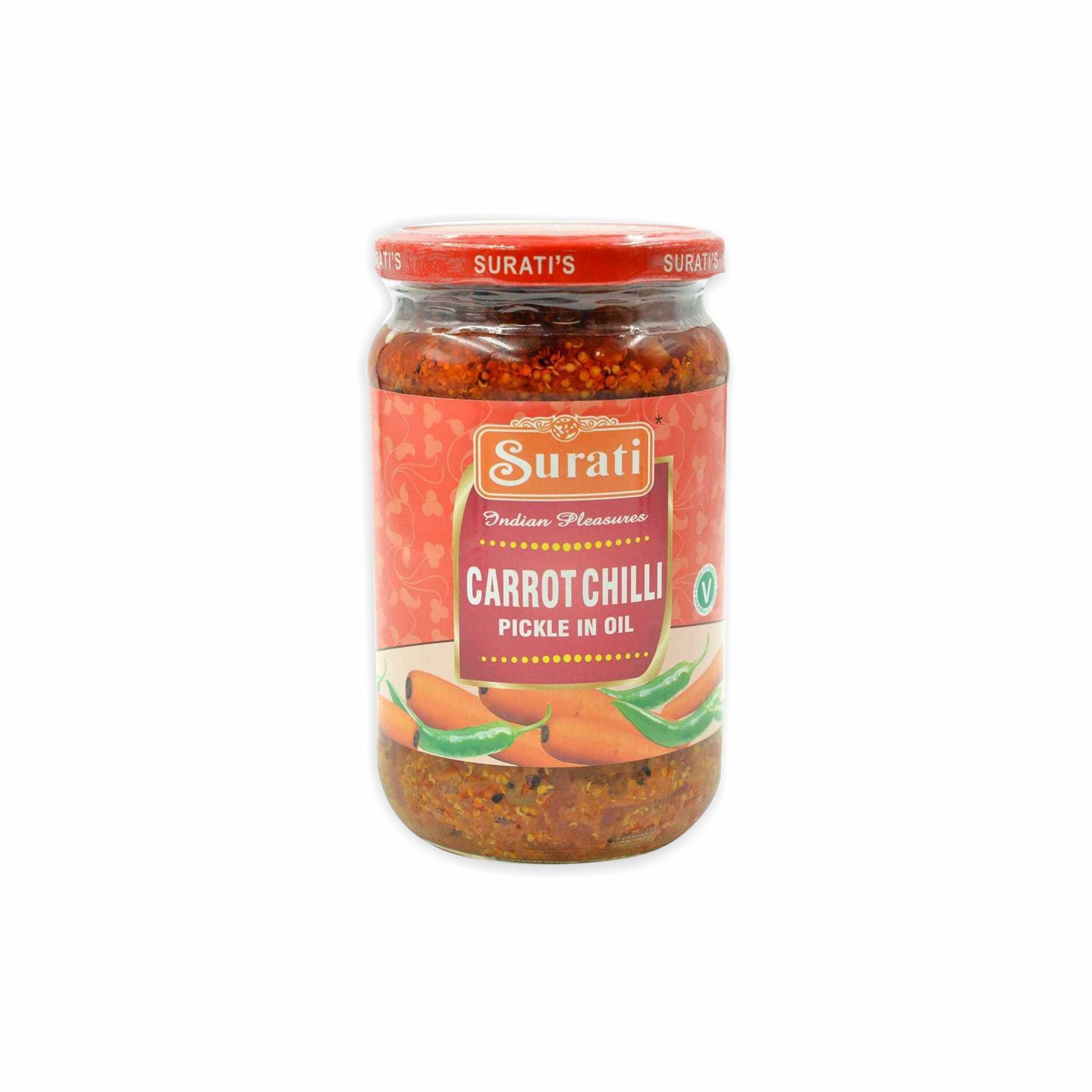 CARROT CHILLI PICKLE SURATI 700 GM