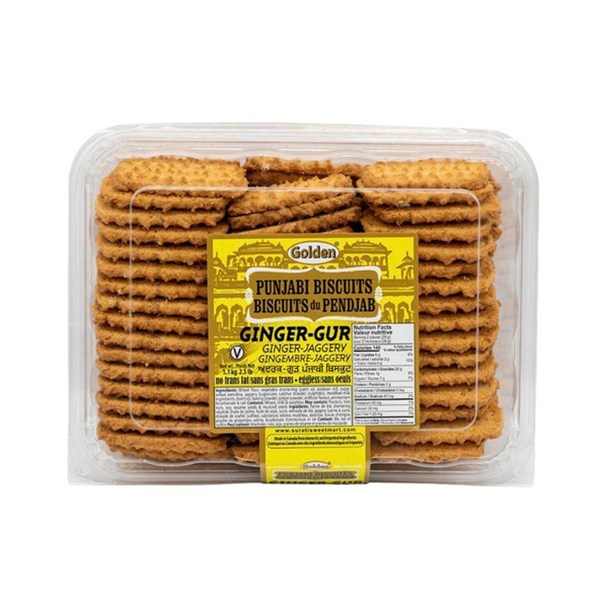 GOLDEN GINGER GUR BISCUITS 2.5 LBS