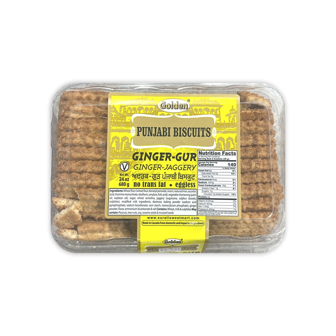 GOLDEN PUNJABI GINGER GUR BISCUITS 24 OZ