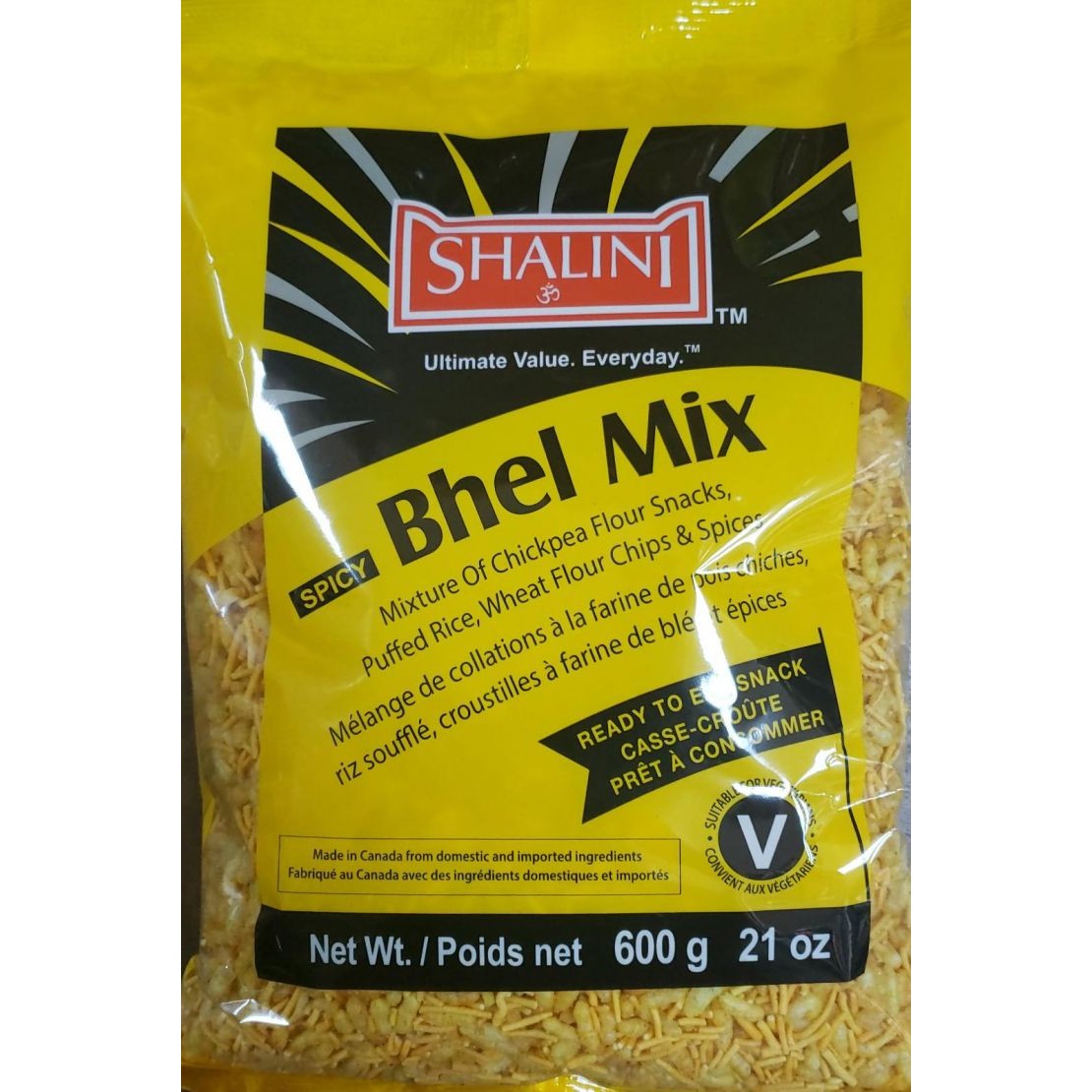 SHALINI BHEL MIX SPICY 21 OZ